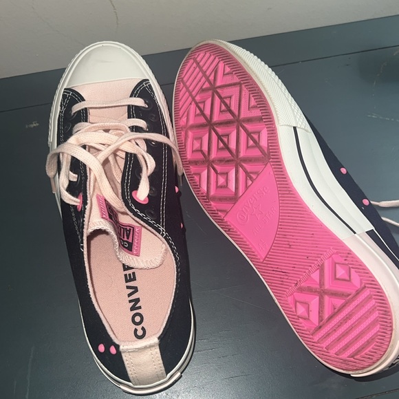 Converse Chuck Taylor All Star Easy On Black &Pink Platform, sizeW6.5 - Picture 5 of 6
